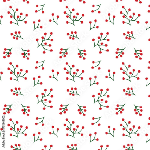 Berries bliss seamless vector pattern