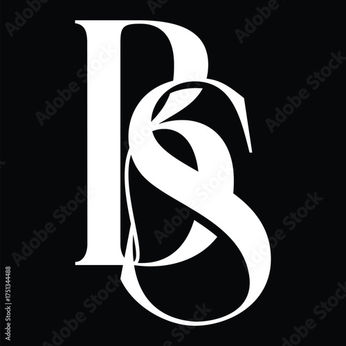 Bs initial letter logo design symbol monogram