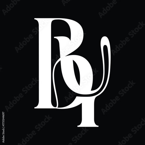 By initial letter logo design symbol monogram