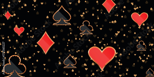Shining retro light banner on black background with golden elements. Casino poster vintage style. Signboard vintage style. Vector illustration.