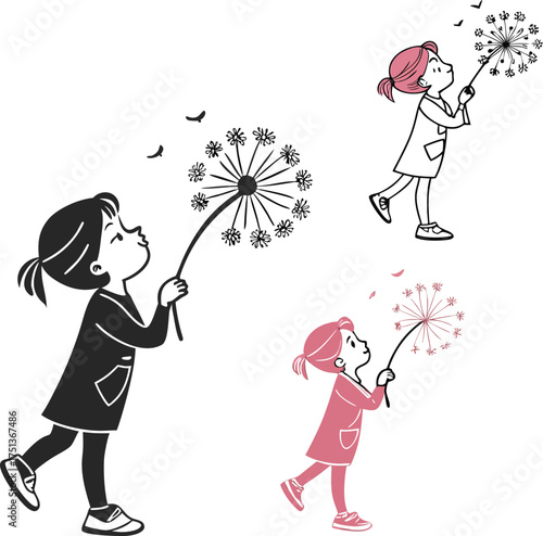 Joyful children releasing lanterns into the night sky celebration isolated on transparent background