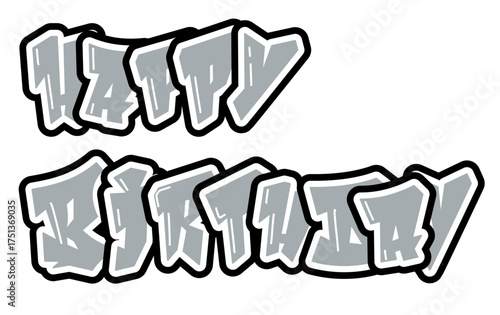 Happy Birthday in bold typography in silver and black tones. A striking, sporty design that celebrates fatherhood and athletic spirit