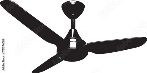 vector illustration of celing fan