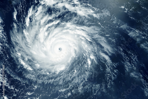 Fototapeta Naklejka Na Ścianę i Meble -  Typhoon, hurricane from space. Elements of this image furnished by NASA