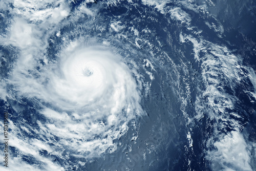Typhoon, hurricane from space. Elements of this image furnished by NASA