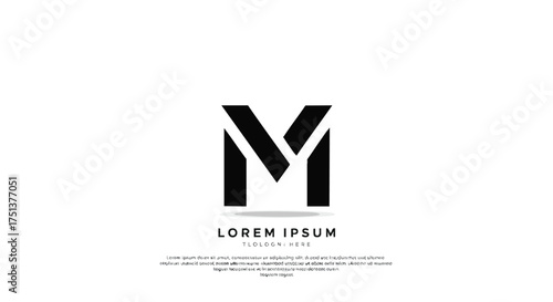 Minimalist and Modern Letter M Logo Design for Branding and Identity