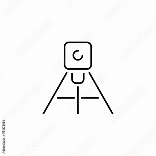 camera device tripod icon sign vector