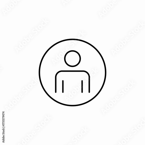 user profile icon sign vector