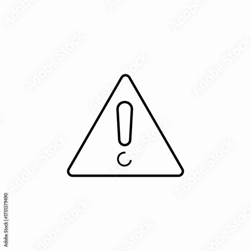 warning danger icon sign vector