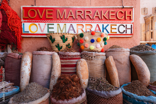 Tableau sur toile Marrkesh market