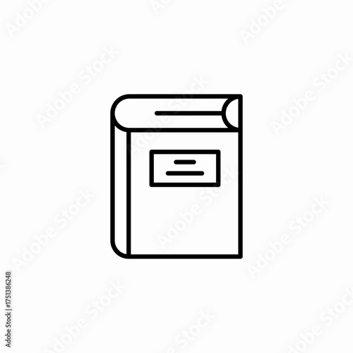 large book icon sign vector