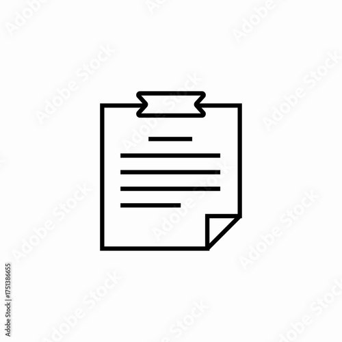 tape note icon sign vector