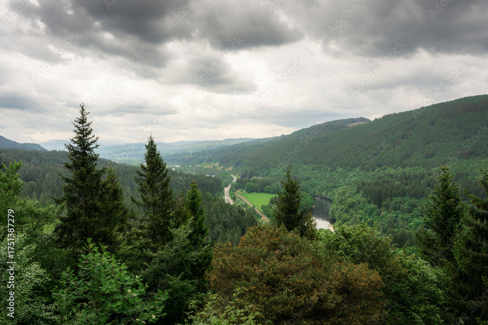 Obraz premium mountain landscape with clouds