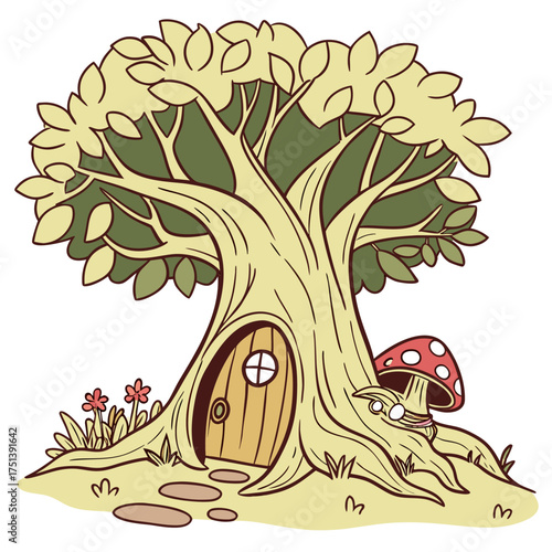 vector illustration of a tree