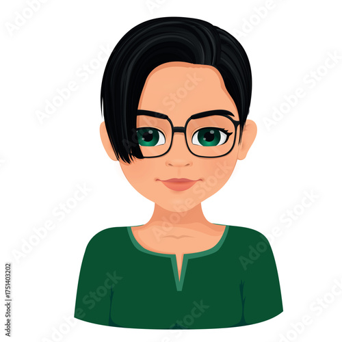 portrait of beautiful young woman
