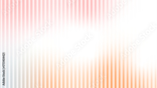 Abstract soft peach beige color strips fractal glass gradient on white background. Modern trendy texture for backgrounds, banners, poster, presentations. Vector graphic design element.