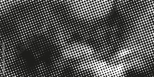 Halftone dotted abstract background. Grain gradient texture background with dots. Noise Stipple pointillism pattern. Sand, grain, grunge stipple effect. Abstract texture, engraved overlay. Vector