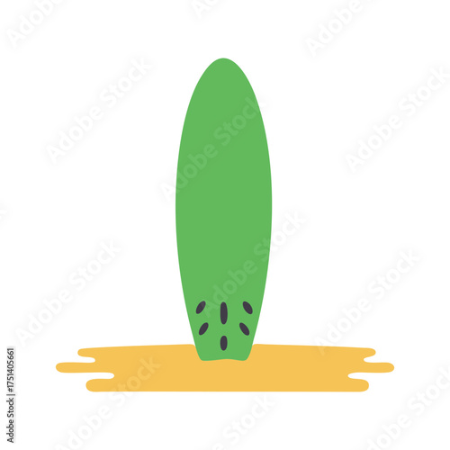 vector illustration of a green peas
