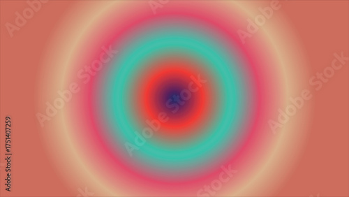 Abstract radial gradient banner with vibrant color transitions and clean design elements