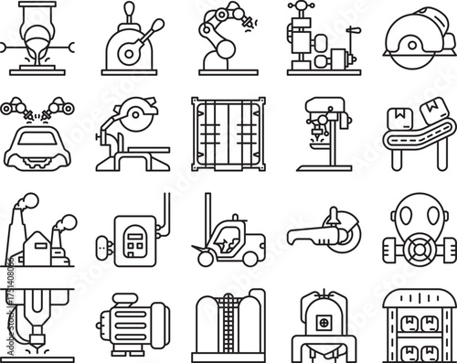 Manufacturing icon pack