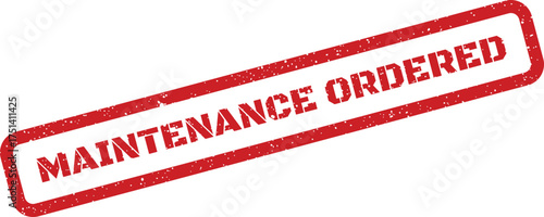 A grunge textured rubber stamp illustration indicating a service request has been officially initiated
