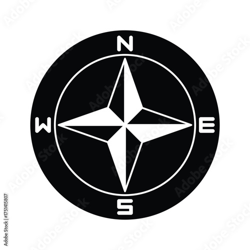 Compass icon design template