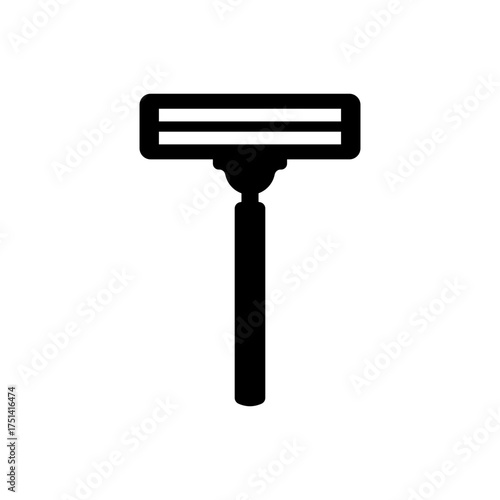 Shaving razor blade personal hygiene flat icon