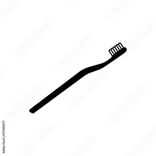 Dental toothbrush oral hygiene health flat icon