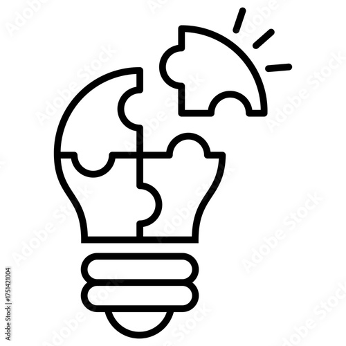 Problem Solving Outline Icon