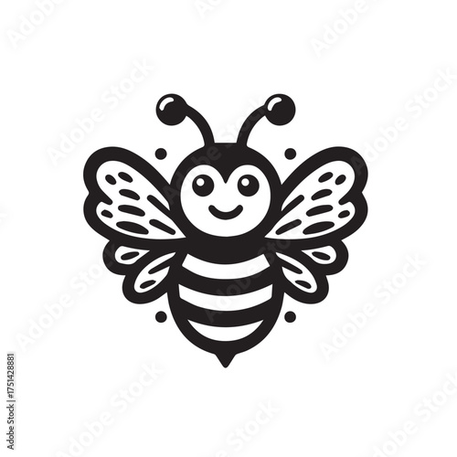 bee logo vector