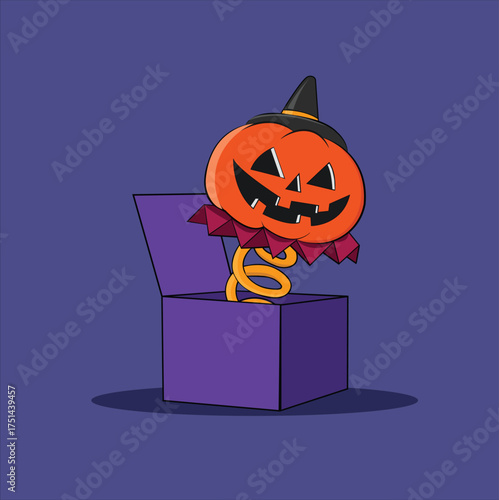 halloween pumpkin suprise out from box