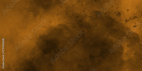 spectacular abstract brown smoke isolated color brown background .Black and brown smoke aquarelle smudge illustration smooth grungy smokey . Abstract Painted Illustration. Brush stroked painting.