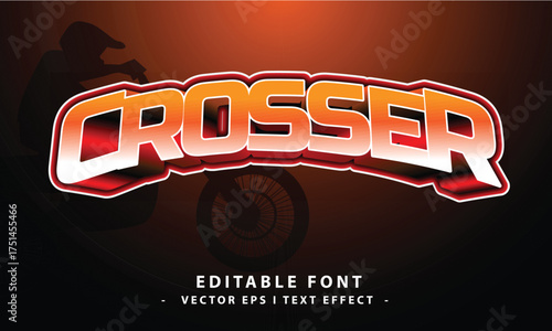 Crosser Editable Text Effect