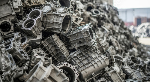 Recycling of Industrial Metal Castings and Engine Parts for Sustainable Manufacturing