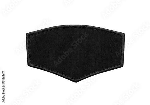 Black Fabric Patch Blank Badge Emblem