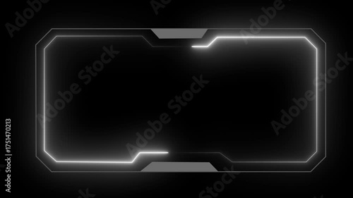 Hud Frame Digital Technology Sci-fi Frame Interface. HUD template. Frame HUD element. Futuristic viewfinder of future. interface data display screen. Artificial intelligent.technology sci fi frame hud