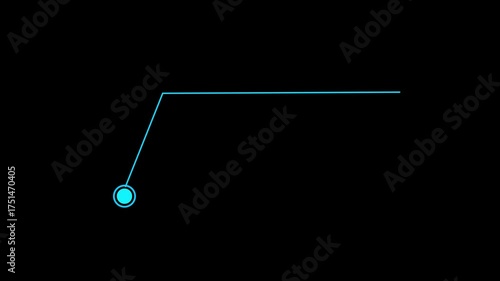HUD call out elements pack animation on black background. Call Out on black background Simple HUD elements frame lines call-out animation