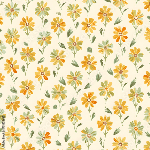 seamless pattern with flowers