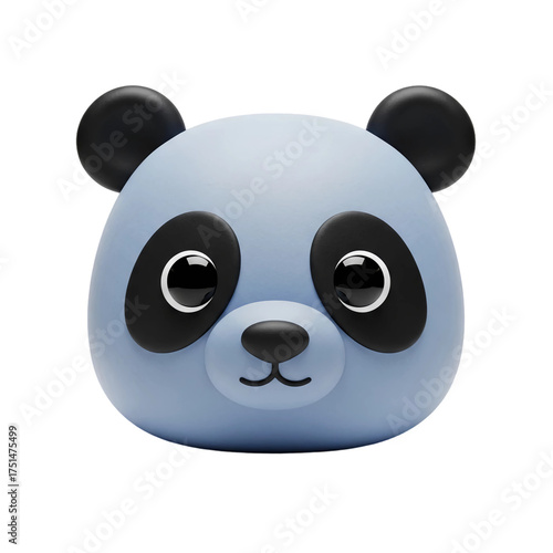 Cute panda head cartoon animal illustration graphic design kawaii art