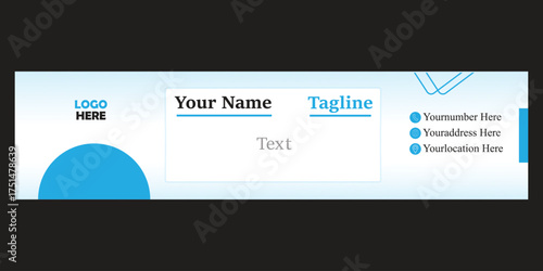 abstract linkedin profile template & banner photo

