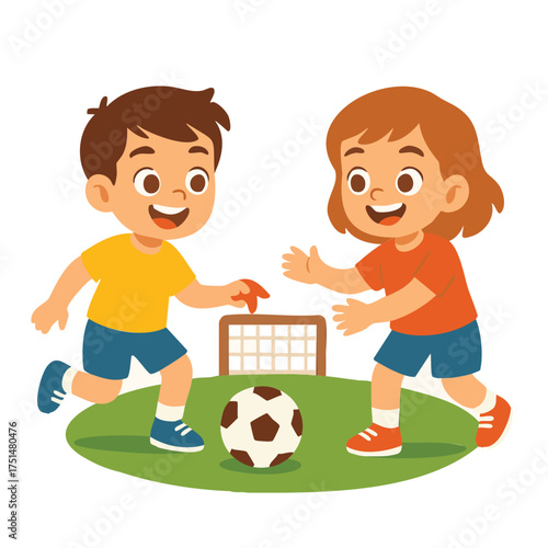 Kids Playing Soccer (Fair Play)