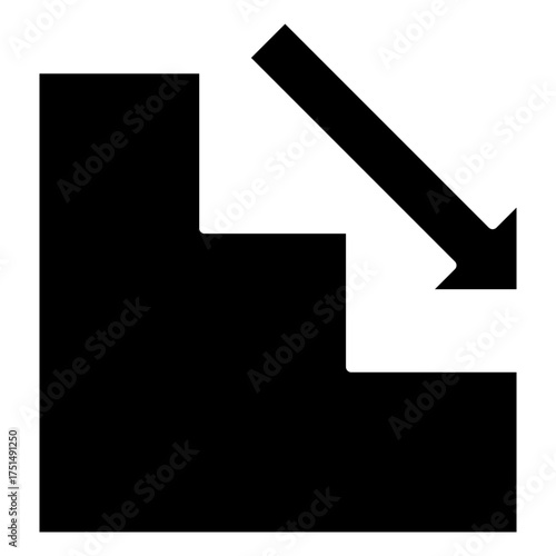 Down Glyph Icon