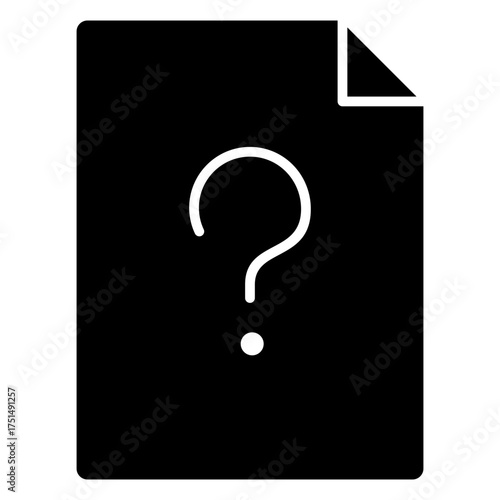 Question Glyph Icon