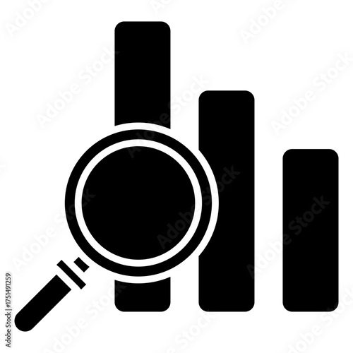 Search Graphic Bar Glyph Icon