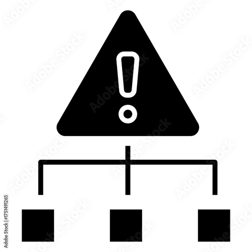 Risk Organization Glyph Icon