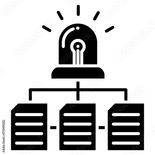 Incident Management Glyph Icon