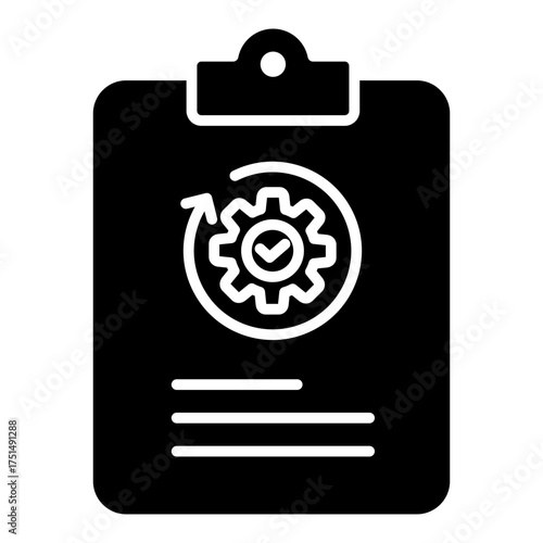 Recovery Plan Glyph Icon