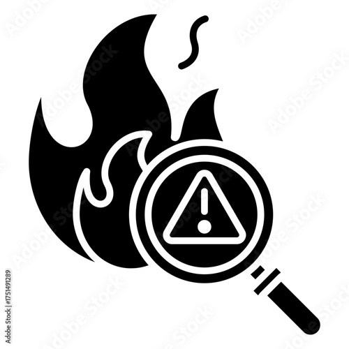 Risk Identification Glyph Icon