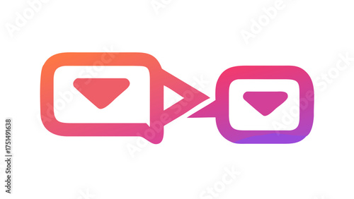 Instagram direct message icon, symbolizing communication, connection, and instant messaging in the digital age