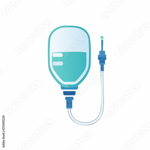 Intravenous Drip Illustration: Medical Treatment, Healthcare and Recovery Concept